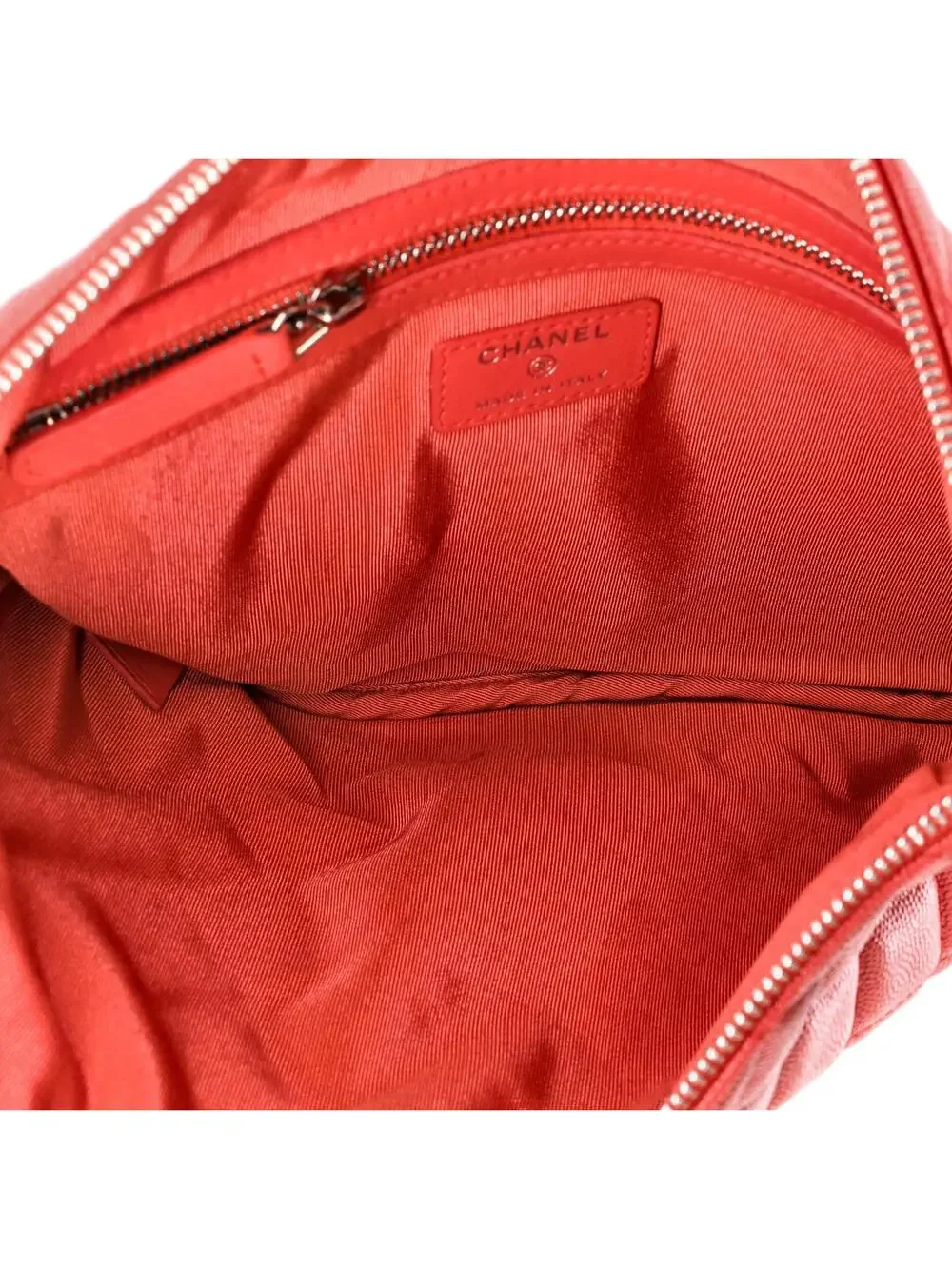 Chanel O Case Clutch Quilted Caviar #288714C12B